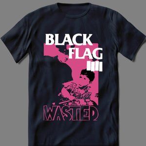 80S PUNK ROCK HARDCORE WASTED SHIRT